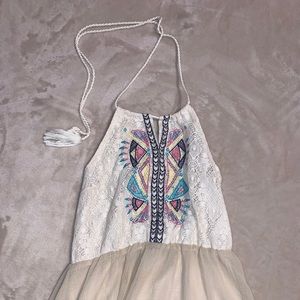 Boho Style Halter Dress